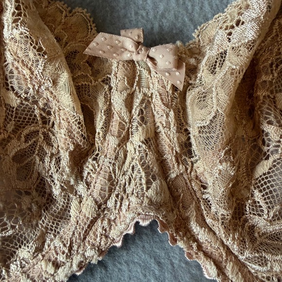 Prima Donna Bra EU 75 FR 90 UK 34 Beige Lace Underwire Everyday Comfort - Picture 2 of 8